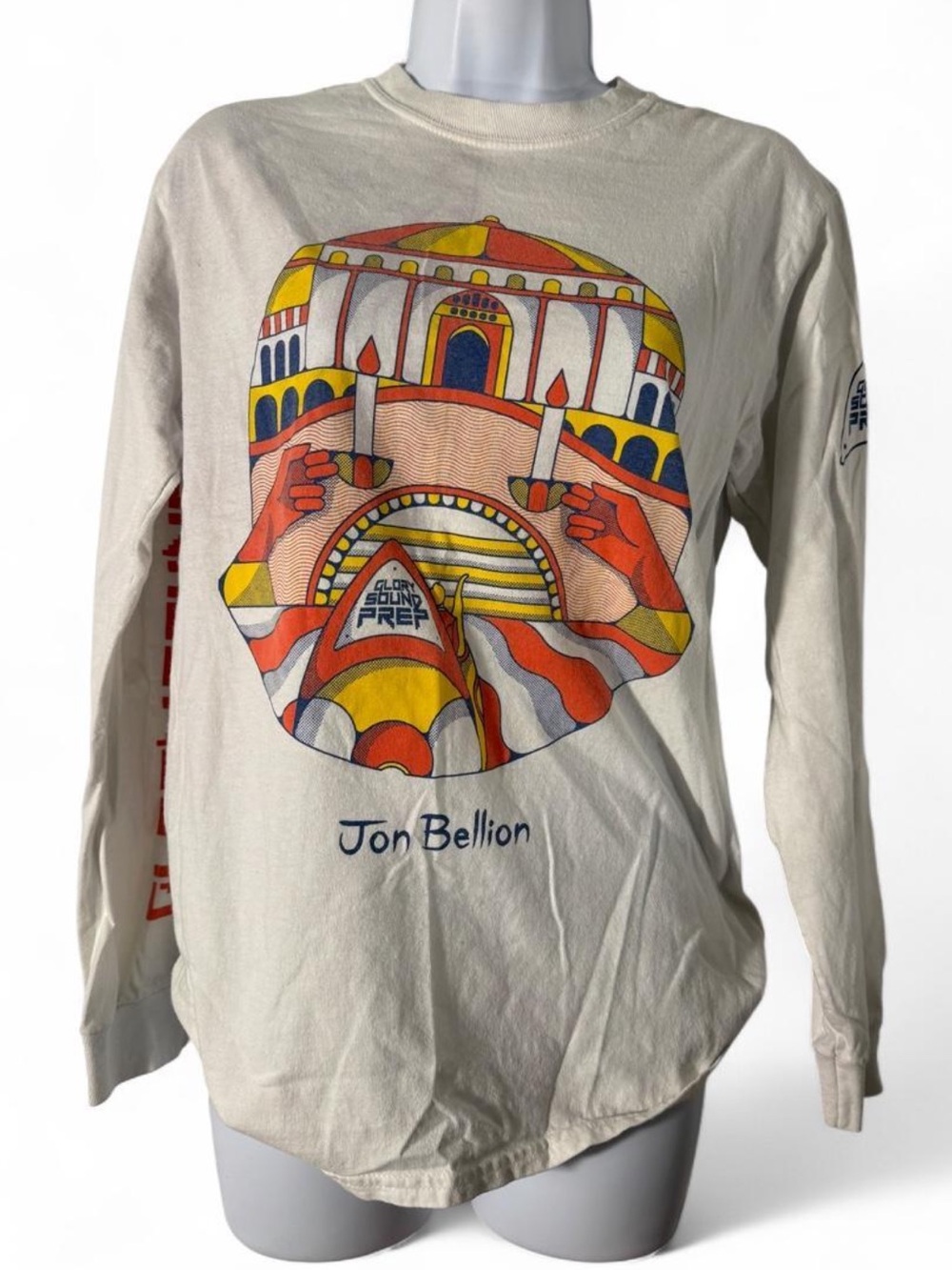 Gildan Cream Long-Sleeve Jon Bellion Graphic Tee